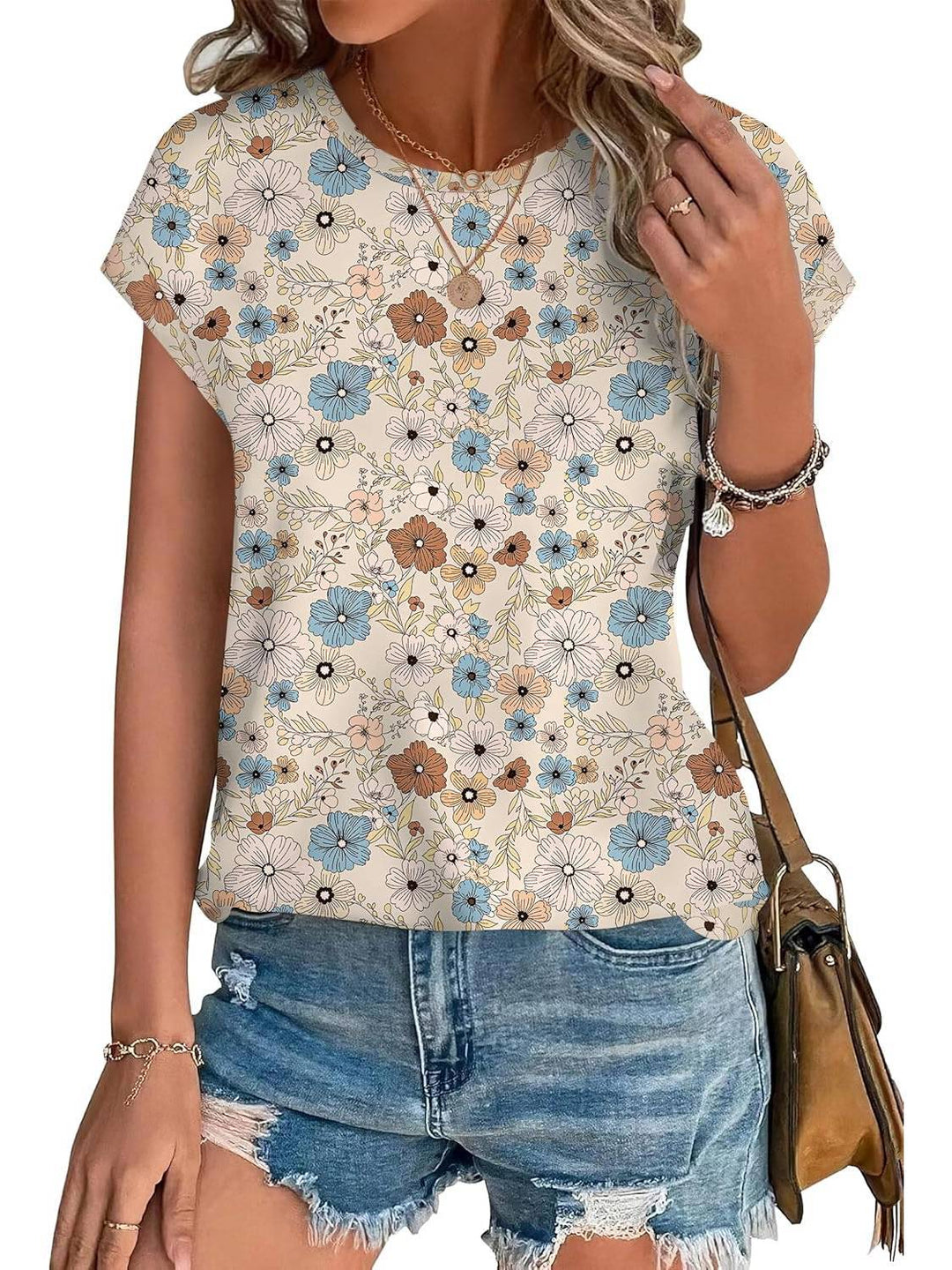 Necie | Chic Printed Blouse