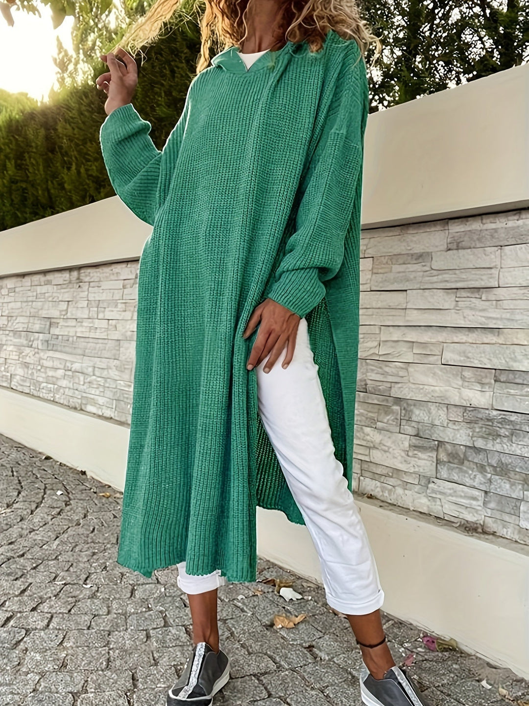 Jocelyn | Hooded Knit Sweater Dress