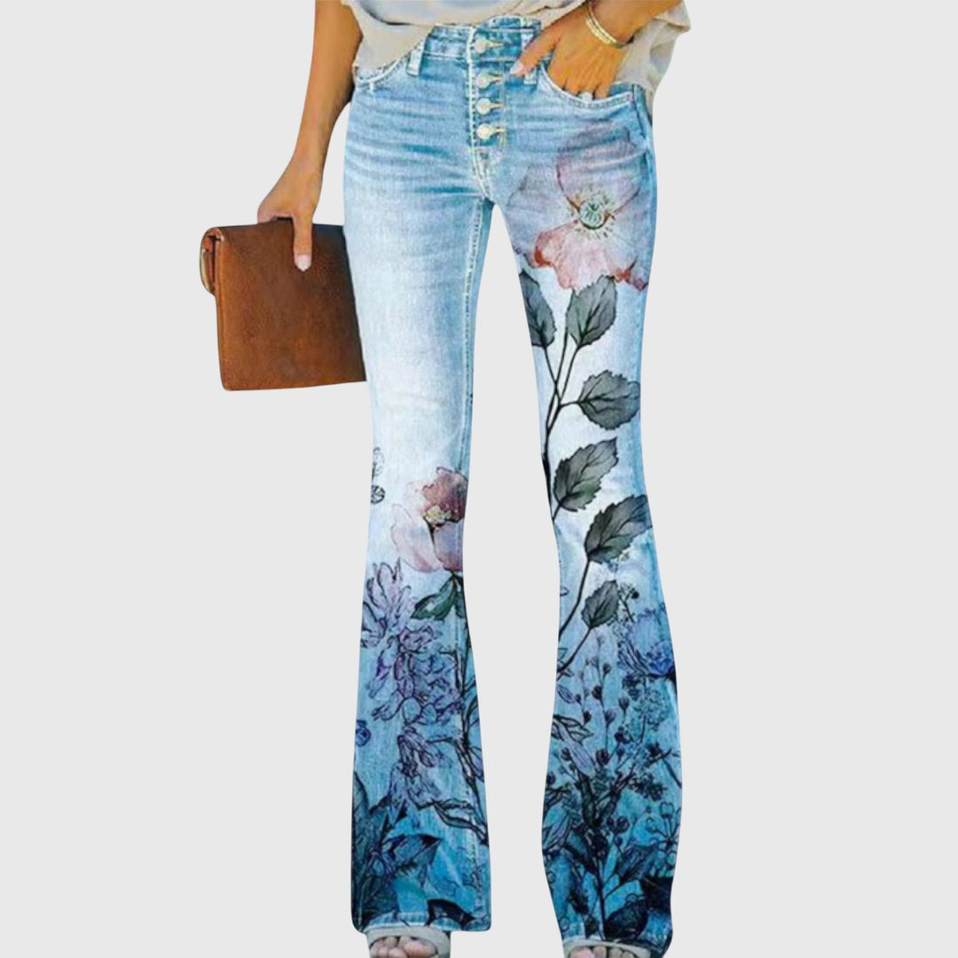 Pants With Flowers