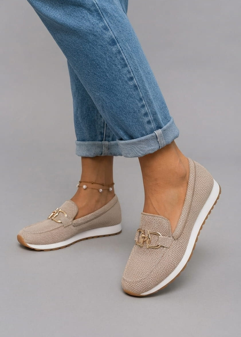 Sophie | Comfort Loafers with Gold Accent