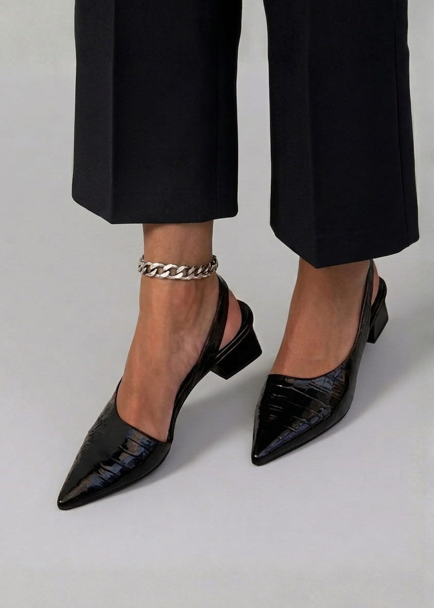 Elisa | Elegant Comfort Slingback Heels