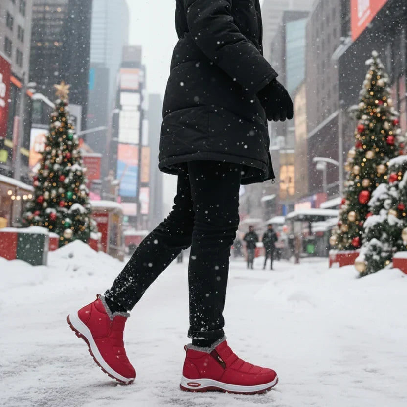 The Sianna™ | Quilted Waterproof Slip-On Ankle Boots