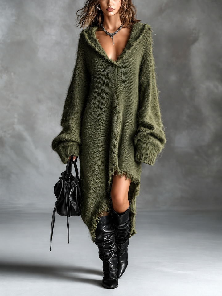 Heather | Hooded Midi Dress