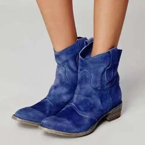Charlotte Orthopedic Suede Ankle Boots