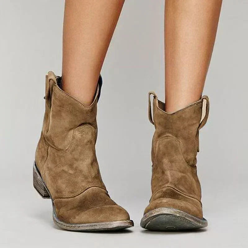 Charlotte Orthopedic Suede Ankle Boots