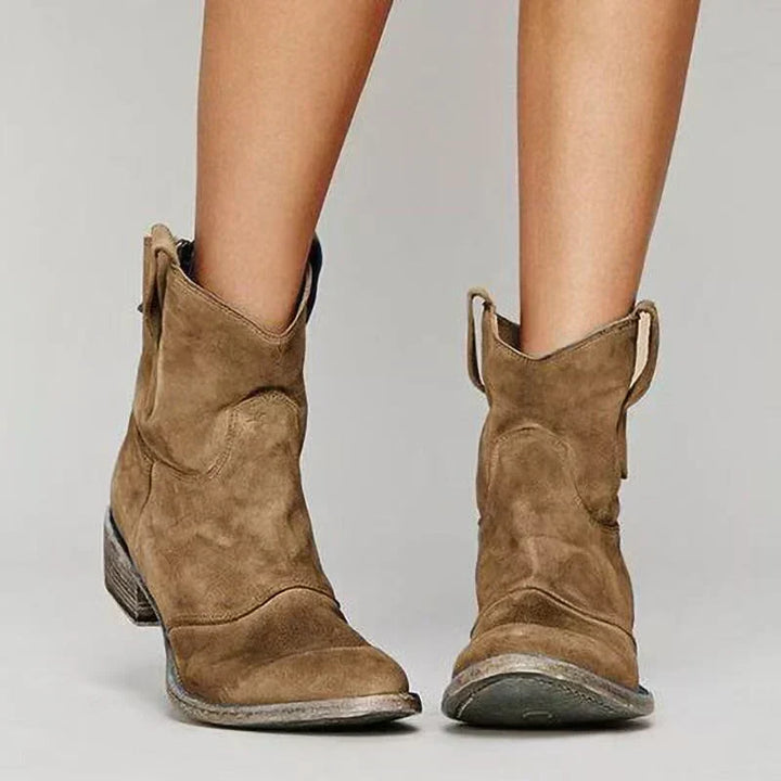 Charlotte Orthopedic Suede Ankle Boots