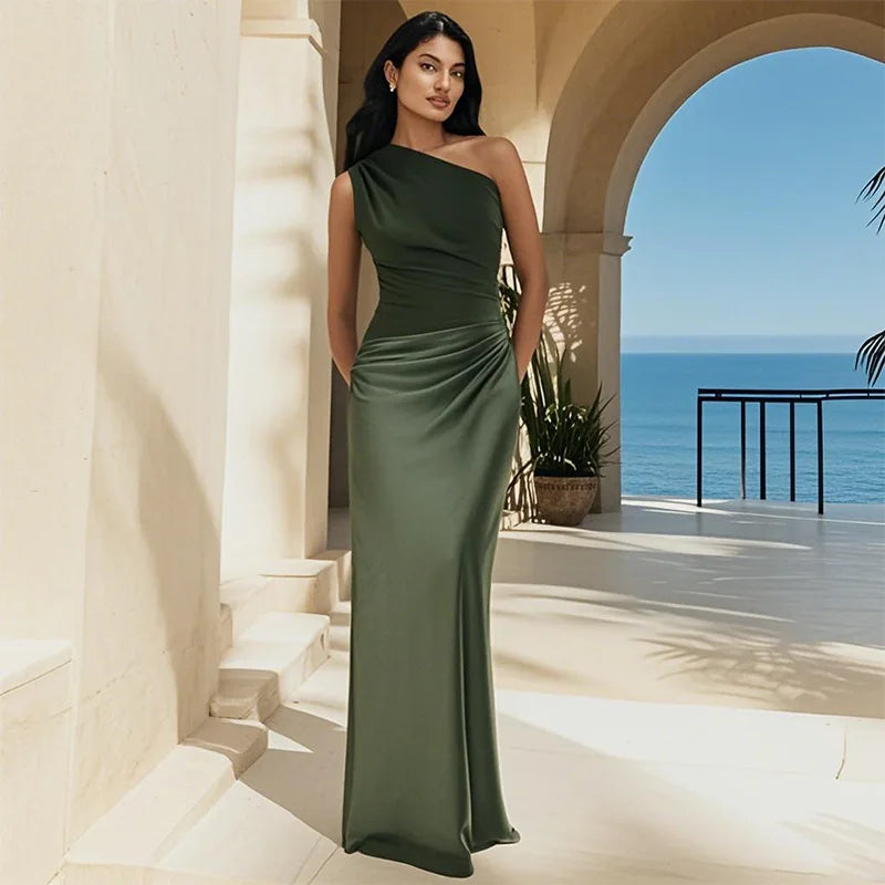 Seana | One-Shoulder Maxi Dress