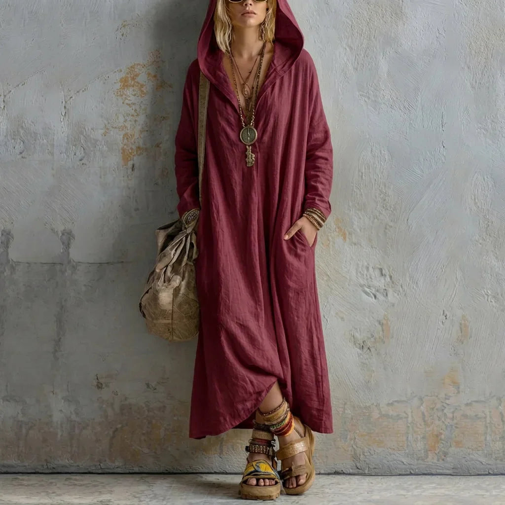 Karina | Hooded Maxi Dress