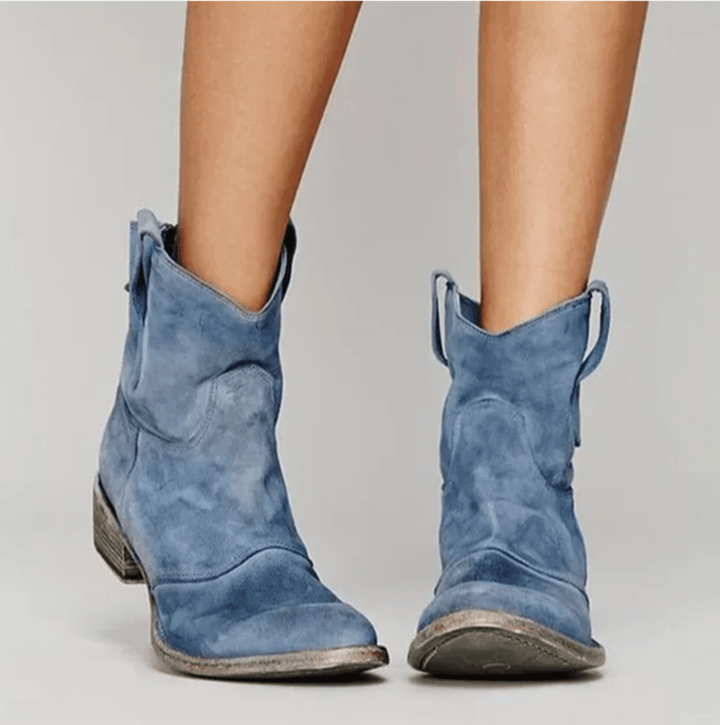 Charlotte Orthopedic Suede Ankle Boots