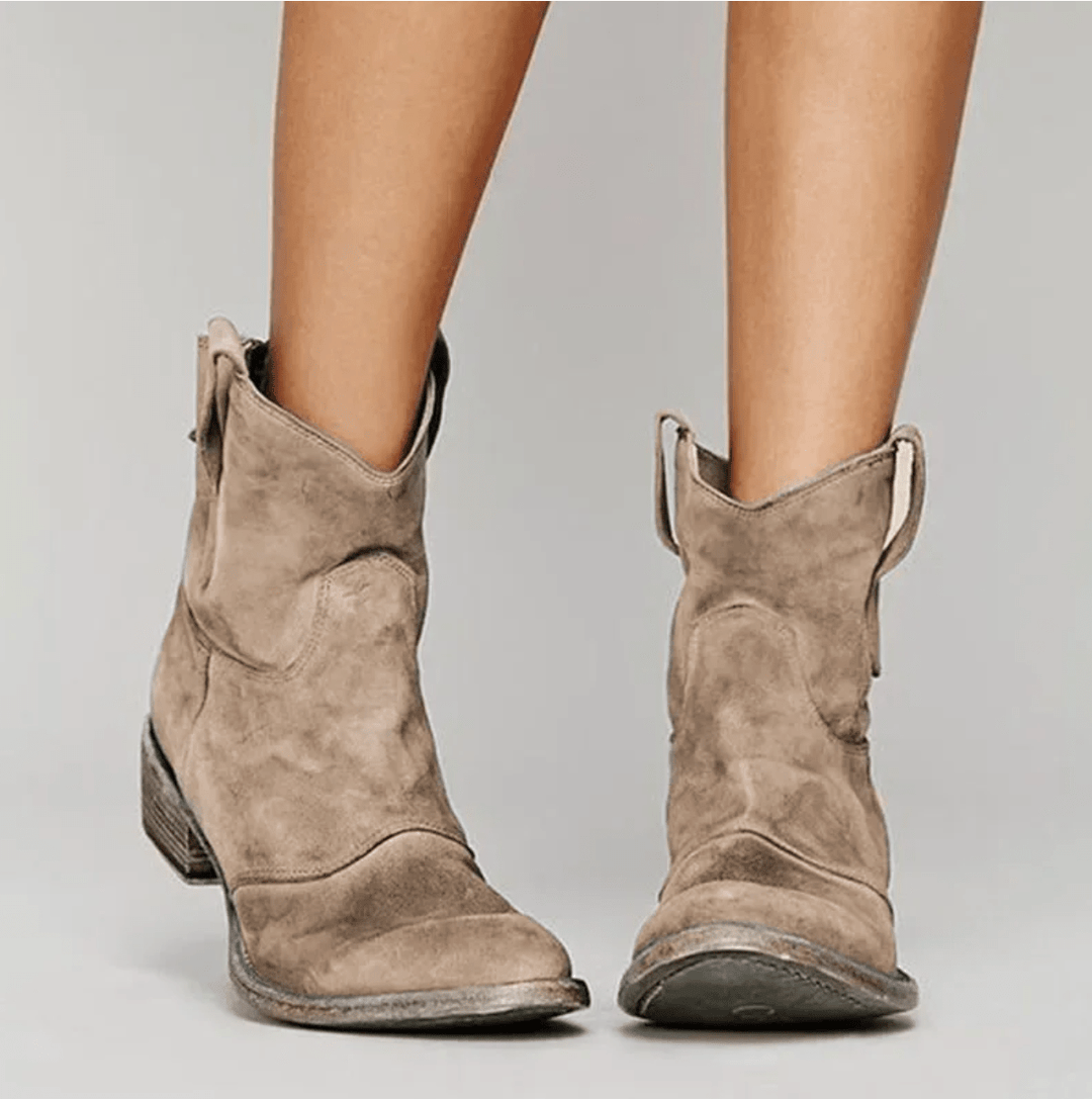 Charlotte Orthopedic Suede Ankle Boots