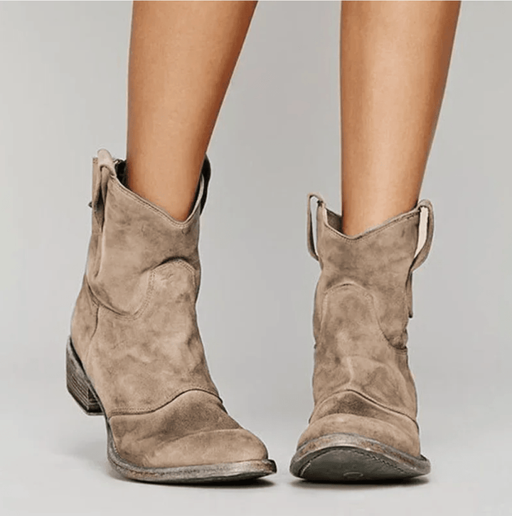 Charlotte Orthopedic Suede Ankle Boots