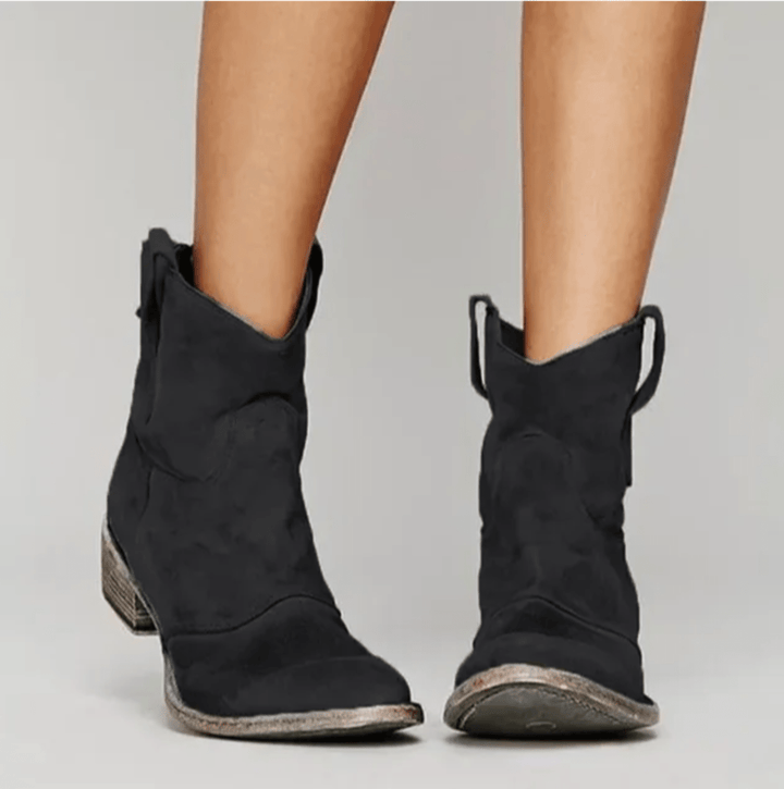 Charlotte Orthopedic Suede Ankle Boots