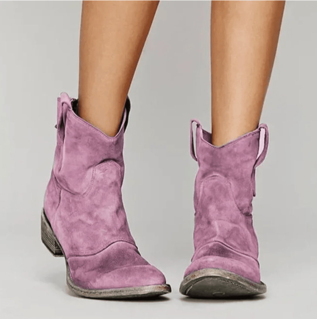 Charlotte Orthopedic Suede Ankle Boots