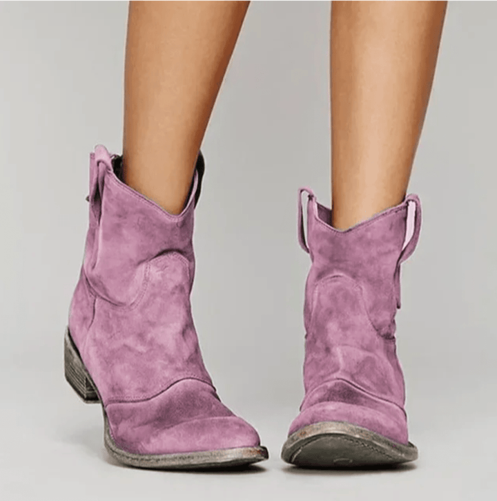 Charlotte Orthopedic Suede Ankle Boots