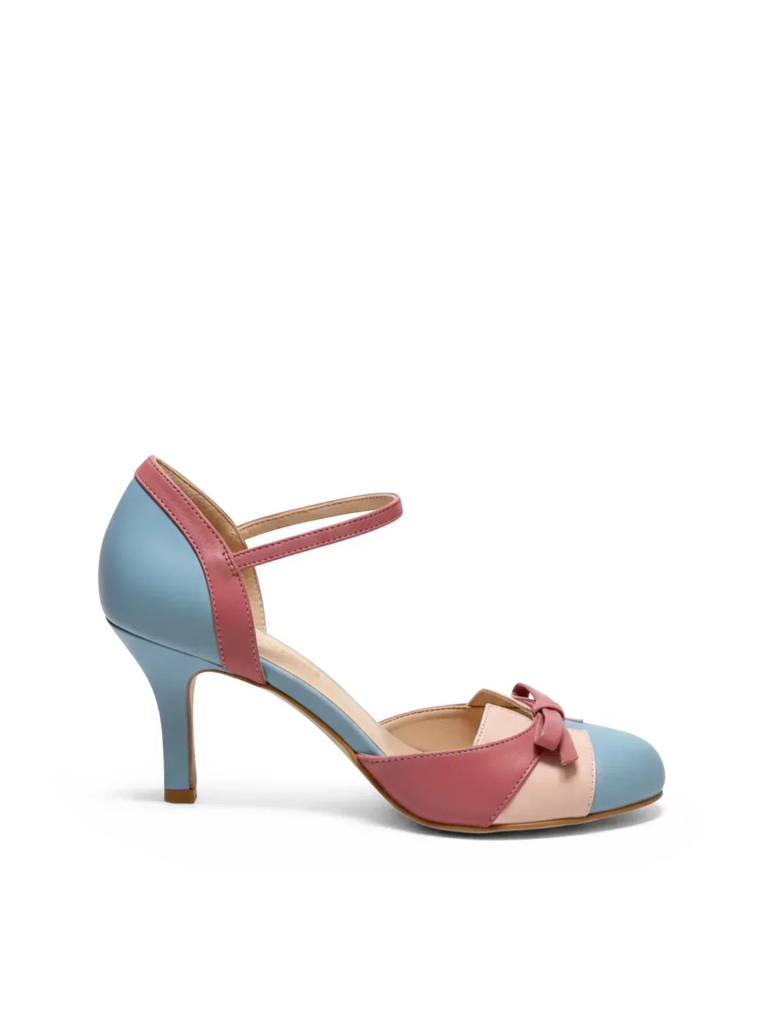 Ruby | Vintage Two-Tone Bow Heels