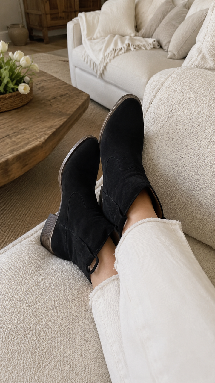 Charlotte Orthopedic Suede Ankle Boots