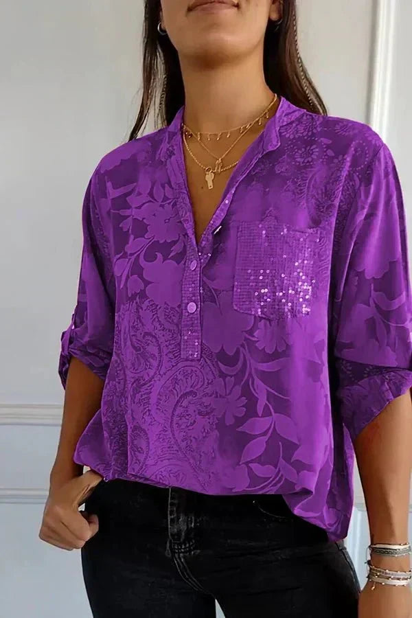Pauline | Elegant Sequin Top