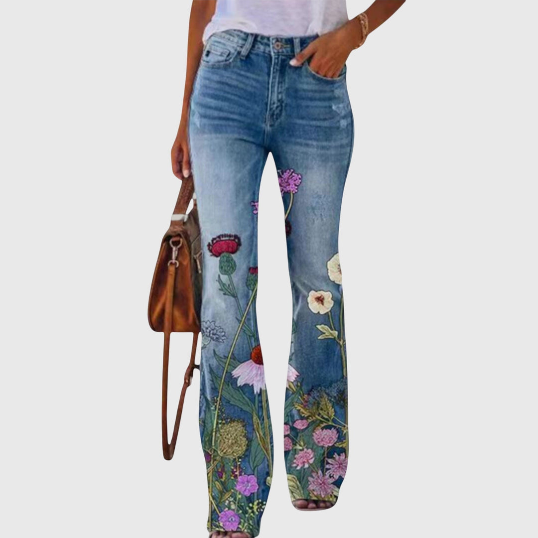 Pants With Flowers