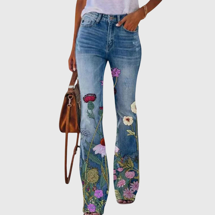 Pants With Flowers