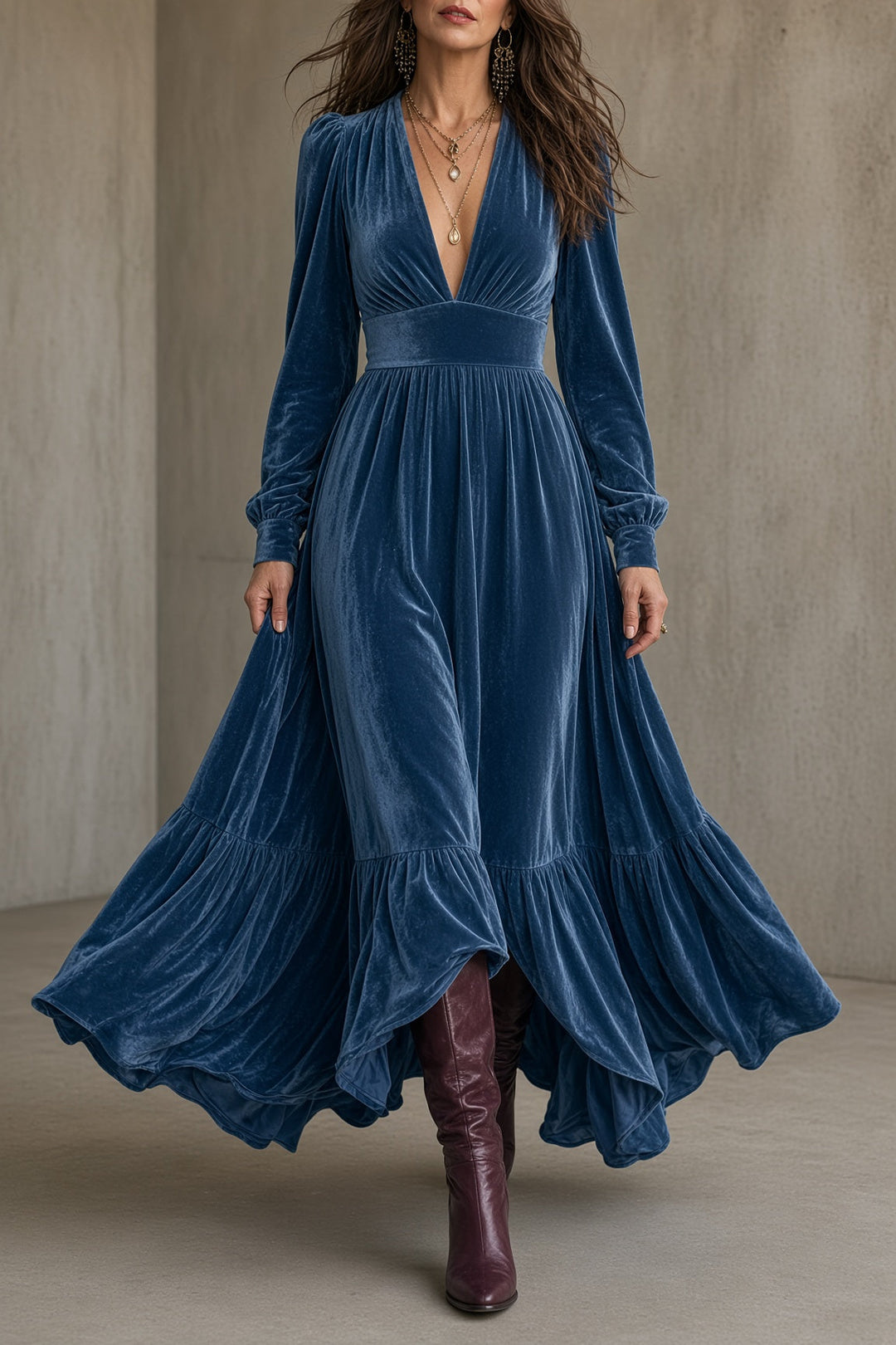 Ava Velvet Dress™