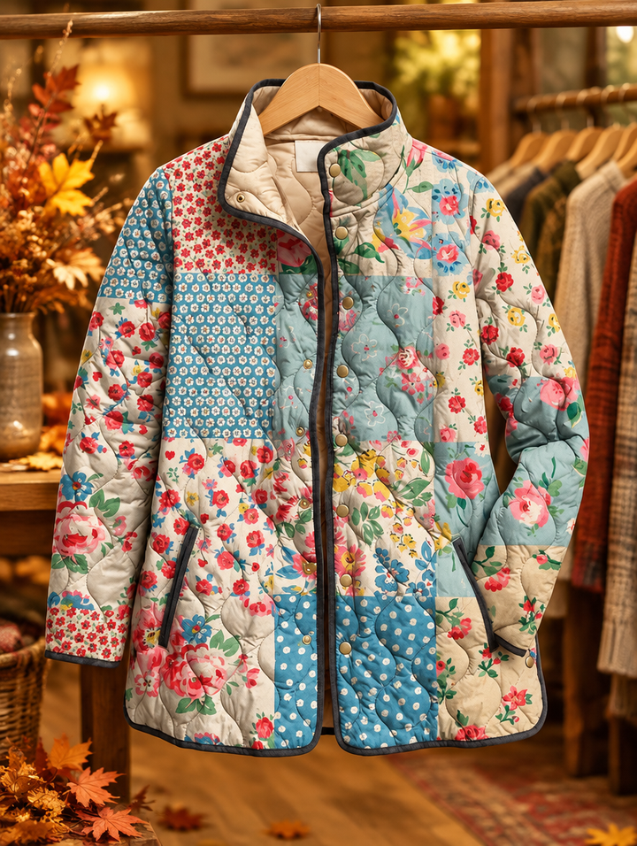 Zarae | Charming Floral Quilted Jacket for Women