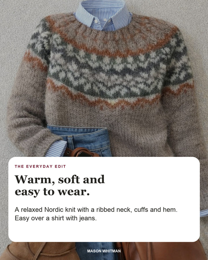 Ashley | Nordic Knit Sweater