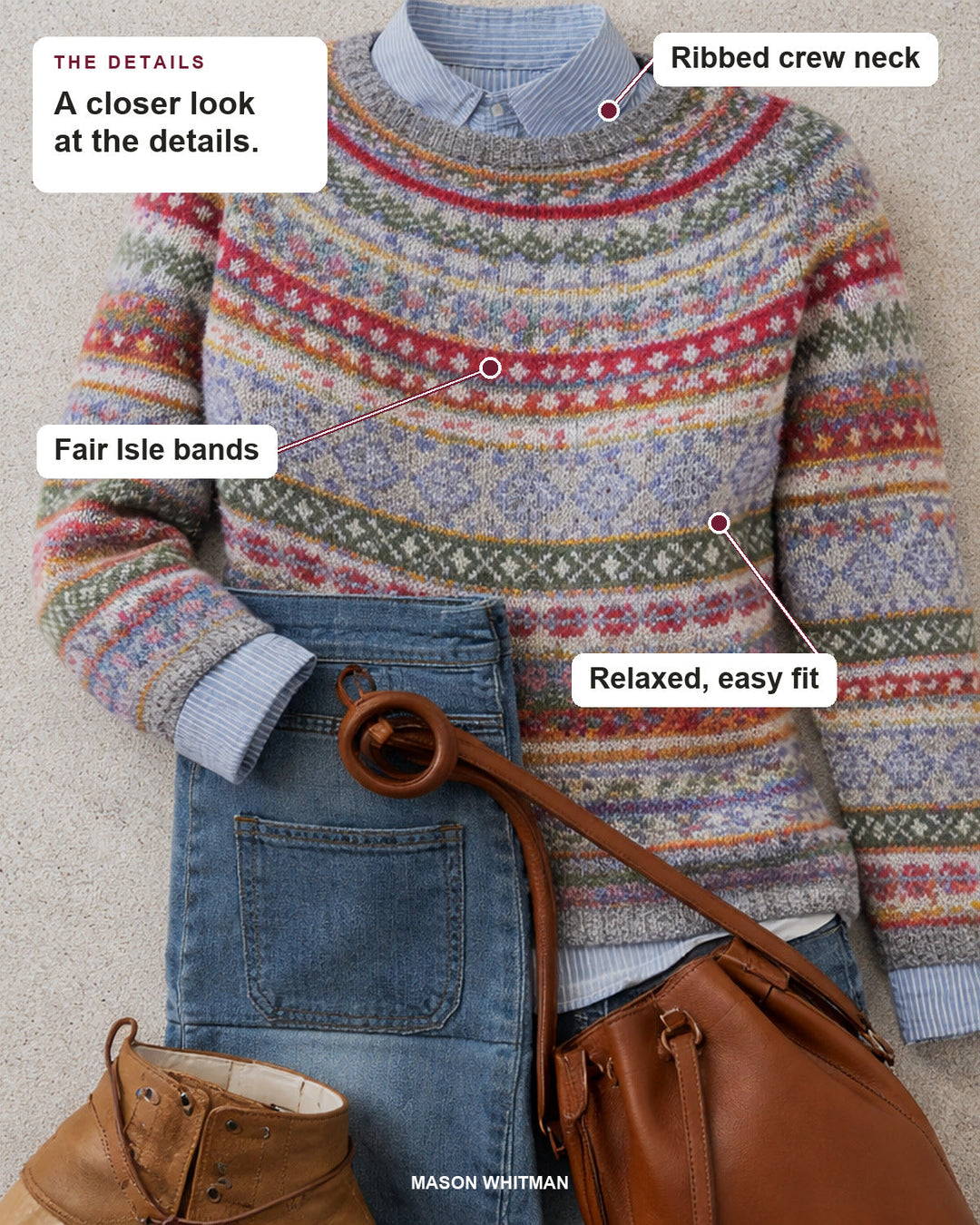 Hannah | Fair Isle Knit Sweater