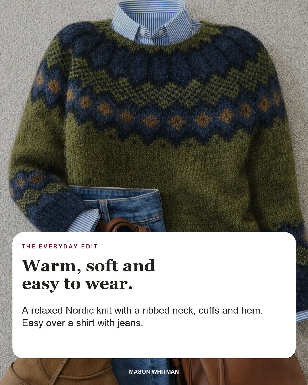 Jessica | Nordic Knit Sweater