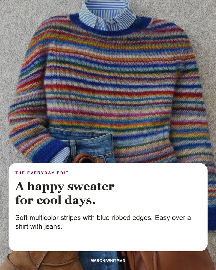 Megan | Striped Knit Sweater