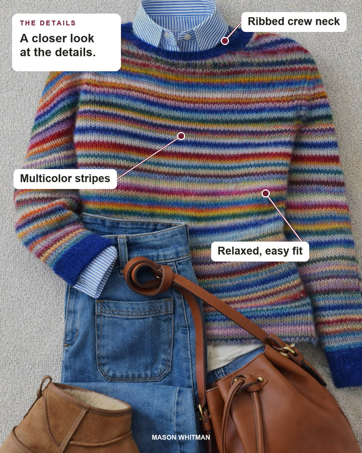 Megan | Striped Knit Sweater