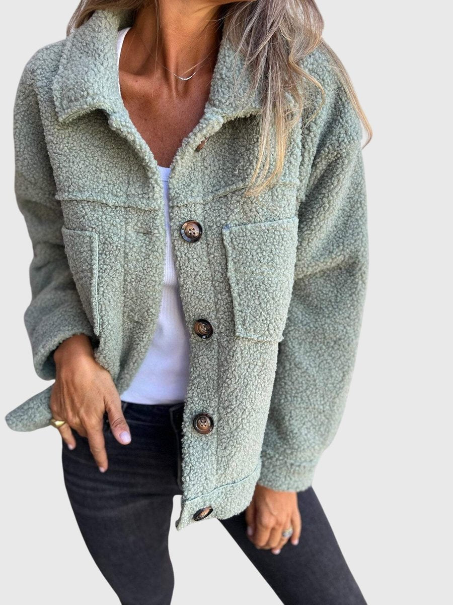 Diane | Cozy Button-Front Jacket