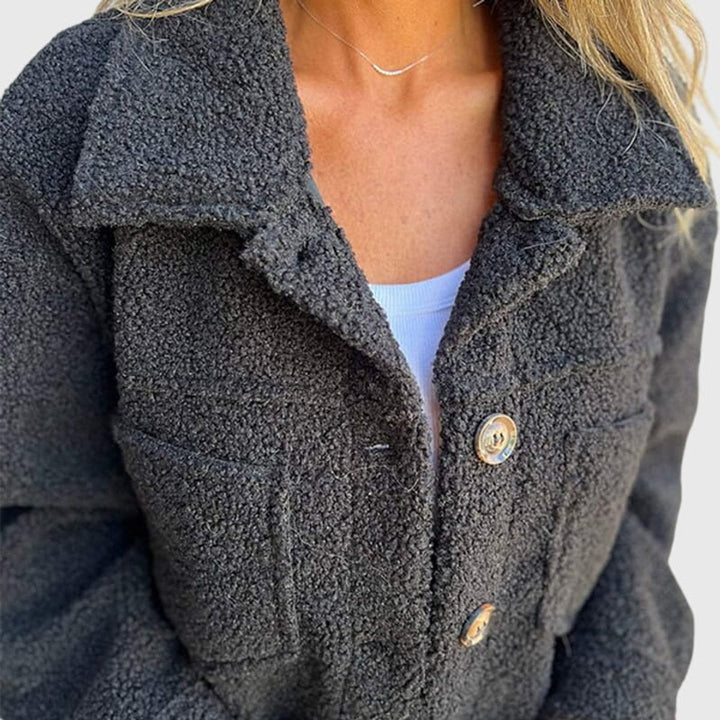 Diane | Cozy Button-Front Jacket
