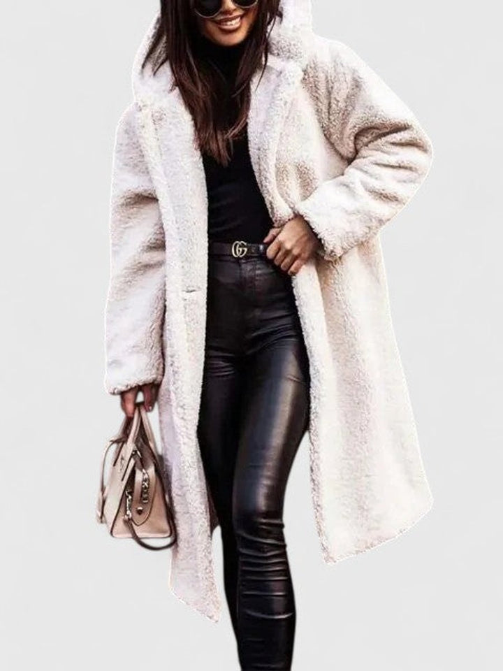 Della | Cozy Longline Hooded Coat